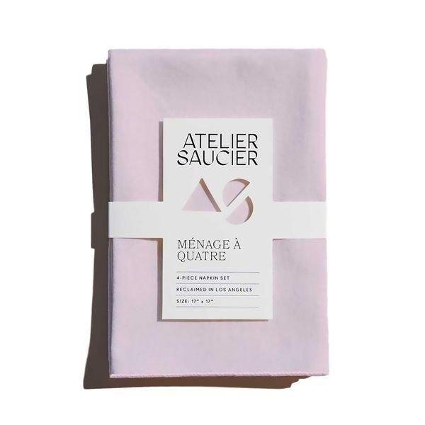 ATELIER SAUCIER Blush Linen Napkins, Set of 4