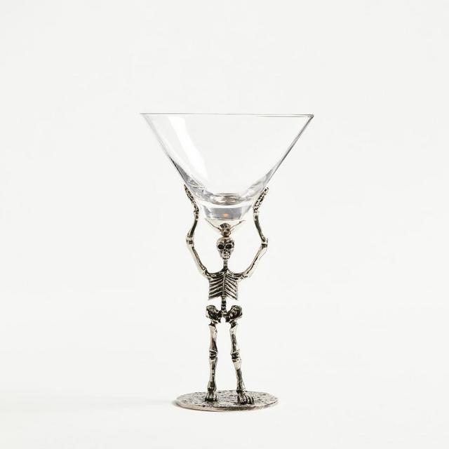 Skeleton Hand Martini Glass