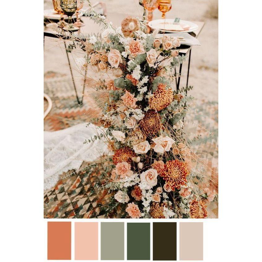 Wedding color inspiration for attire