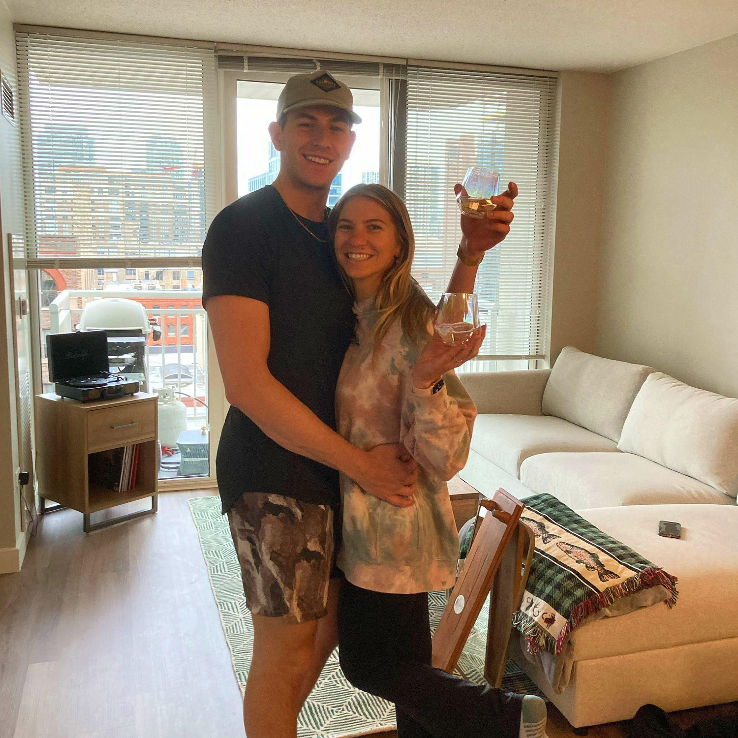 Move-in day to our first apartment together!