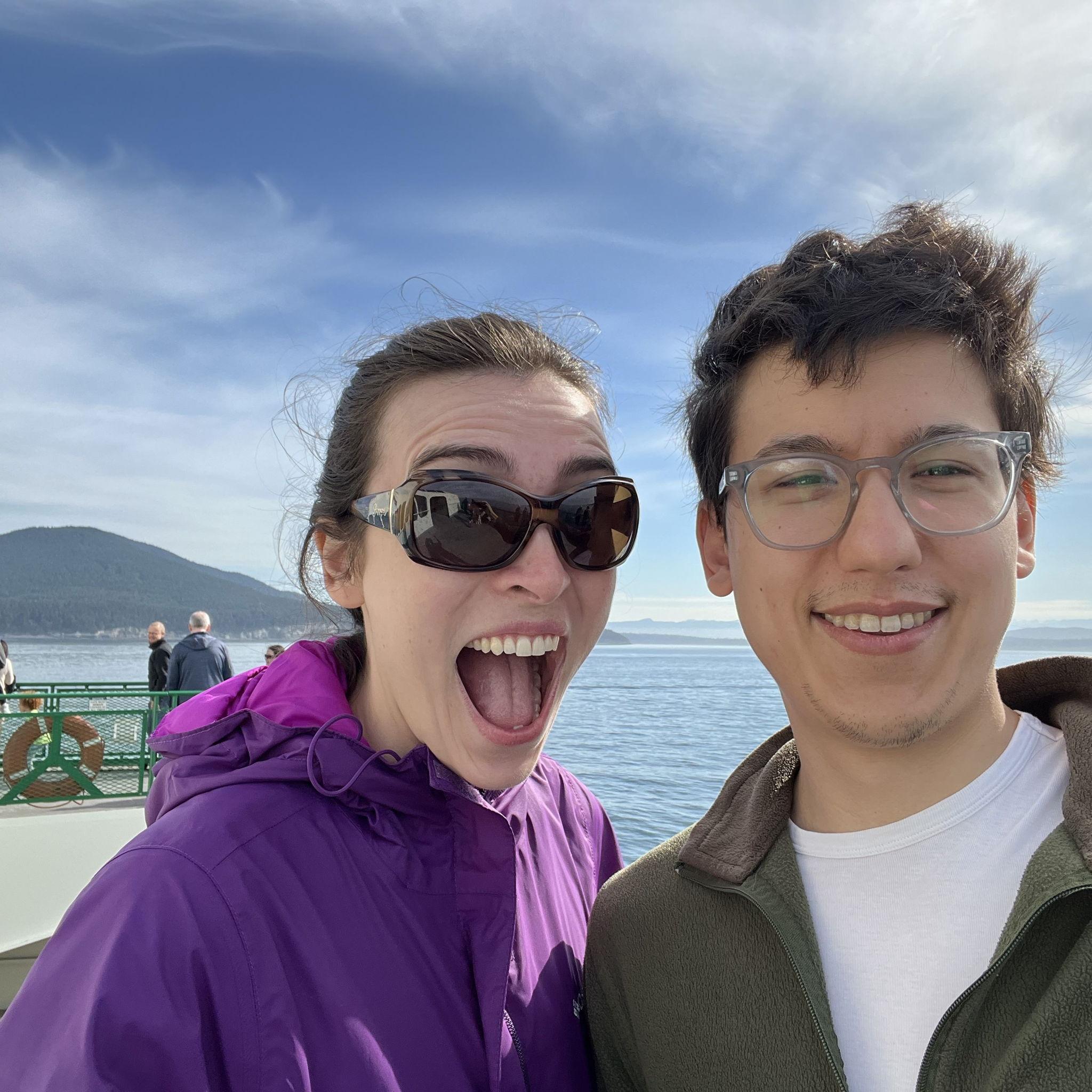 On the day we got engaged, kayaking around San Juan Island, July 2025