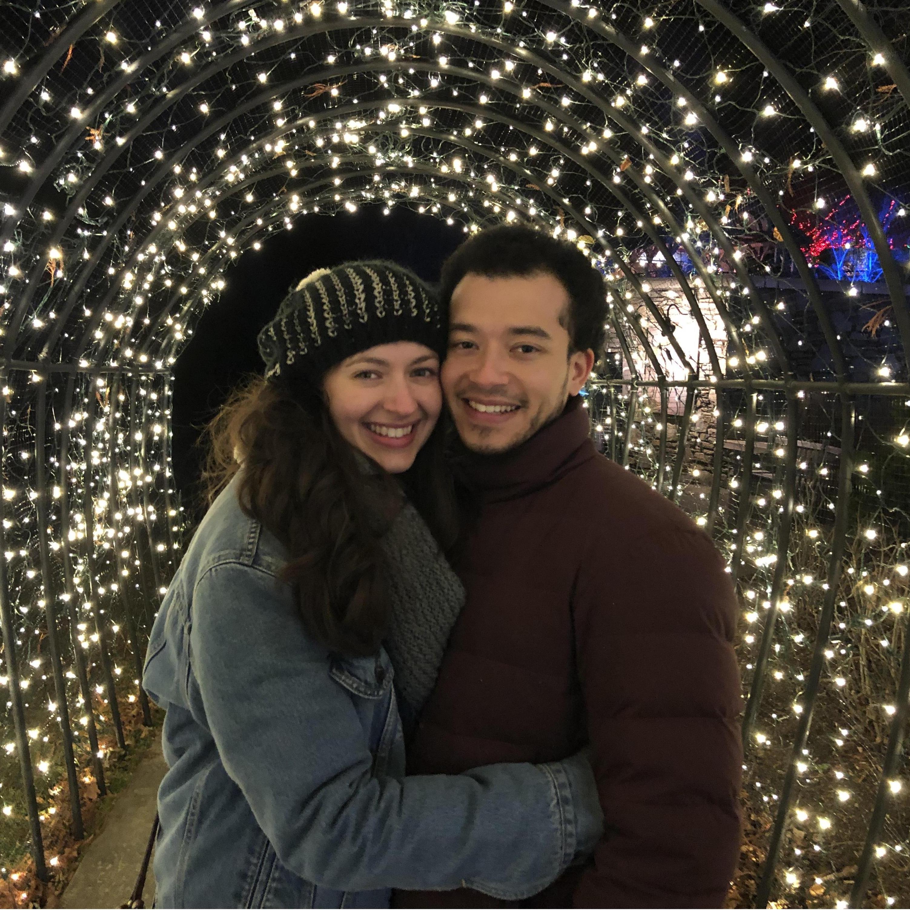 November 26, 2018: Checking out the Winter Lights at the NC Arboretum