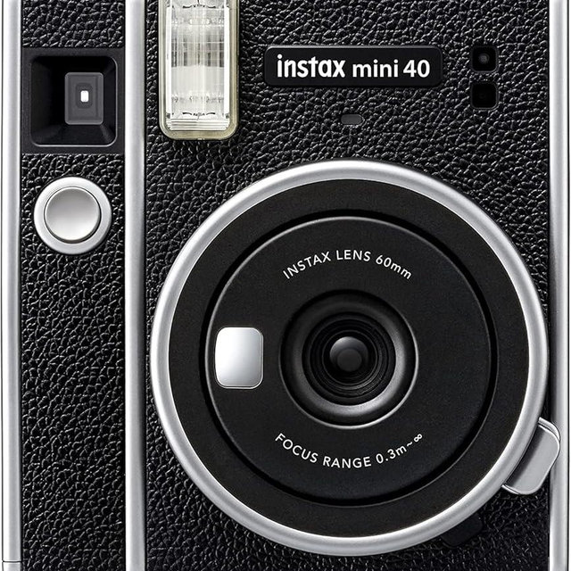 Fujifilm Instax Mini 40 Instant Film Camera with Built-in Selfie Lens, Auto Exposure, Auto Shutter Speed, Easy to Use, Stylish and Classic Design Polaroid Cameras for Pro or Beginners (Renewed)