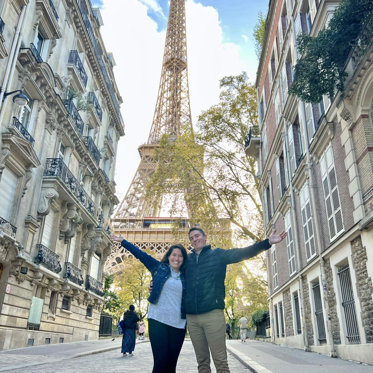 The Eiffel Tower in Paris, France (2023).