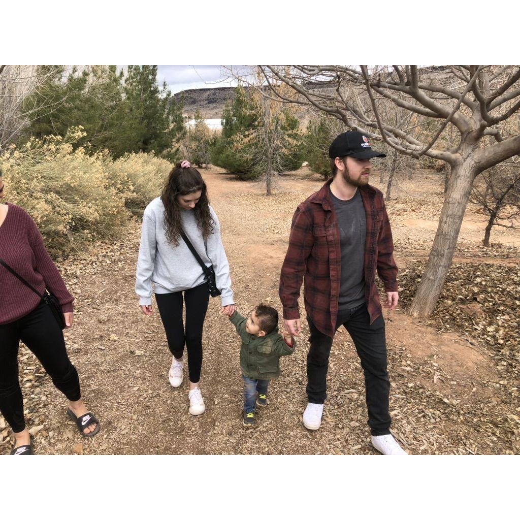 Taking a walk with our nephew <3