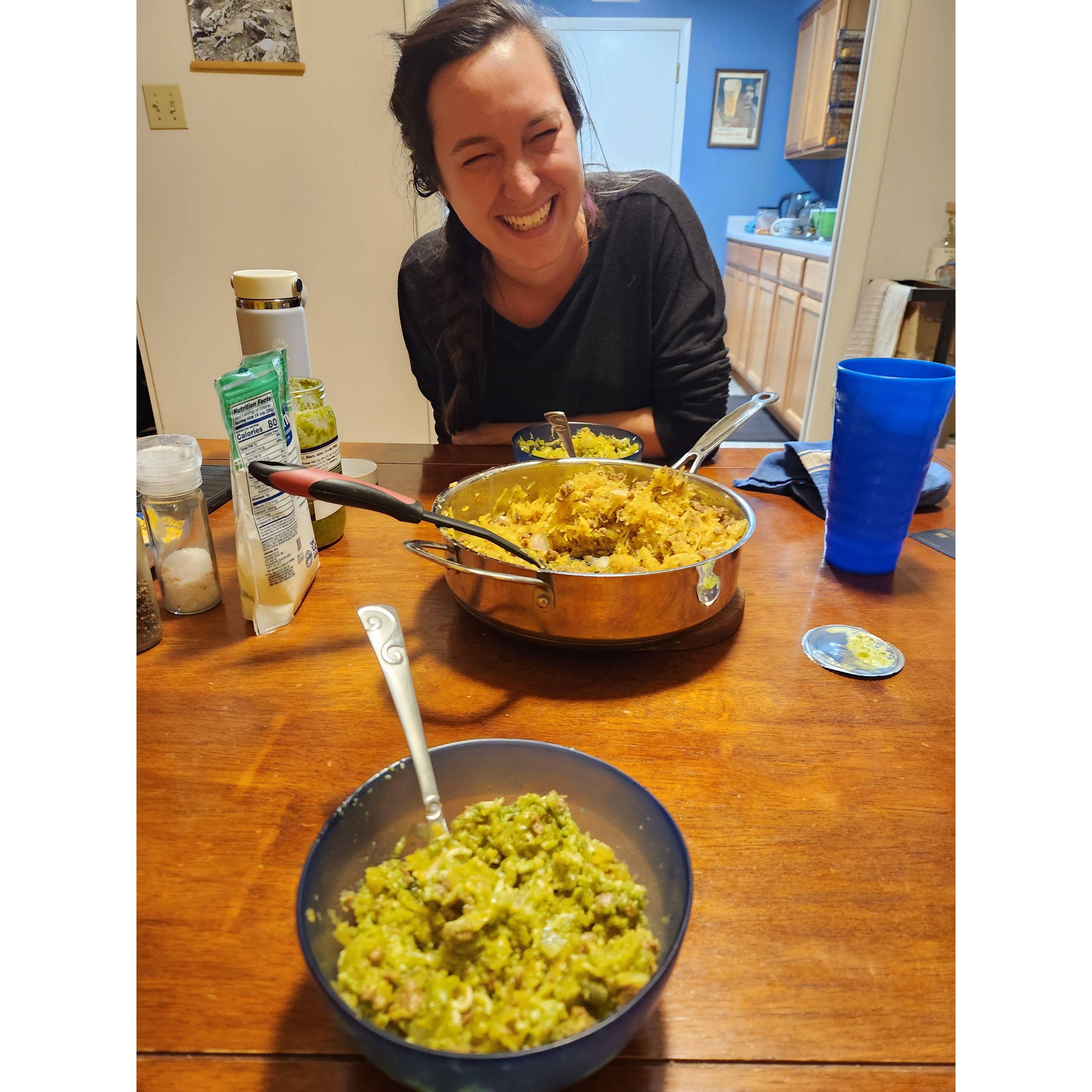 This was easily the worst homemade meal we've ever made. This dish was abandoned in a vacant lot as we drove to get overpriced pizza.