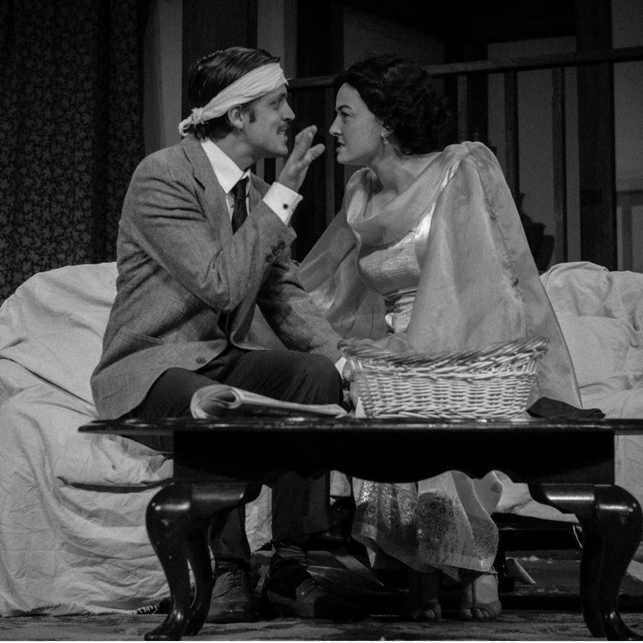 we met when we were cast as the happily married couple seen here
