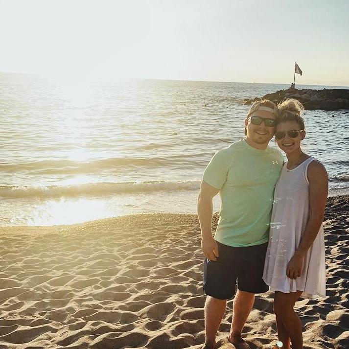 One of our first nights in Mexico enjoying the sunset!