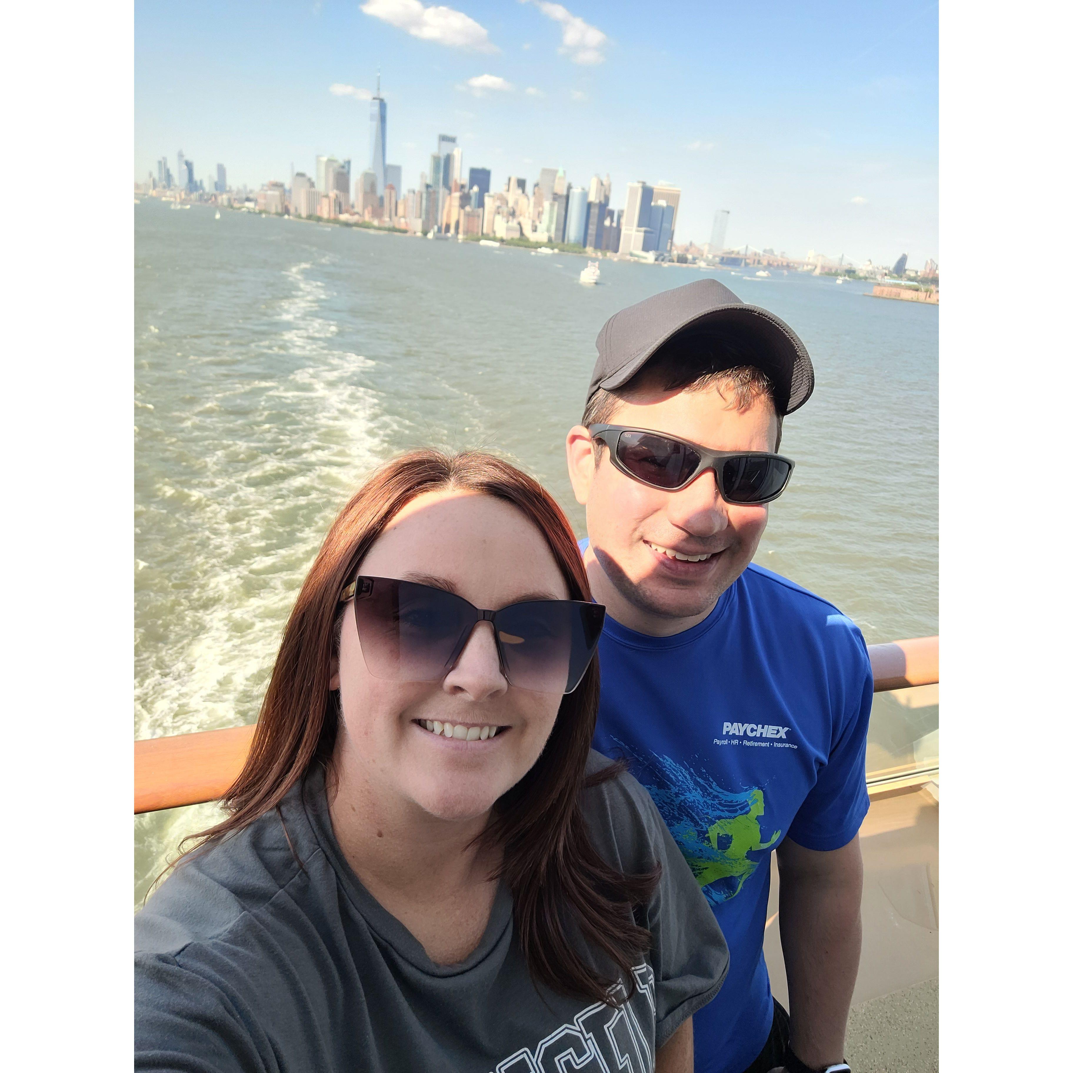 Leaving NYC for our Bermuda Cruise