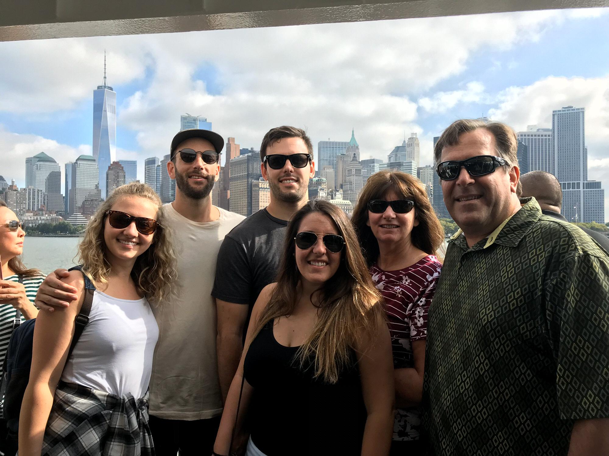 Just a bunch of tourists bopping around NYC