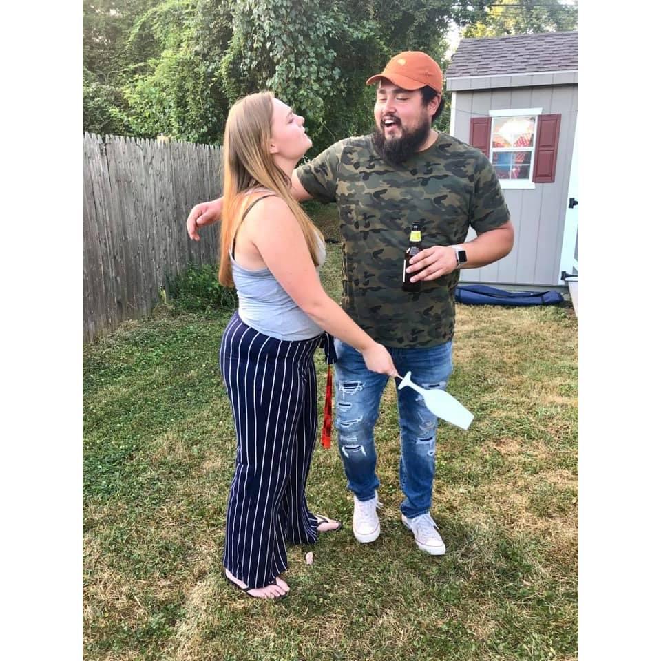 Us at a friend's engagement party