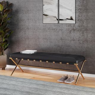 Clairvoix Upholstered Entryway Bench
