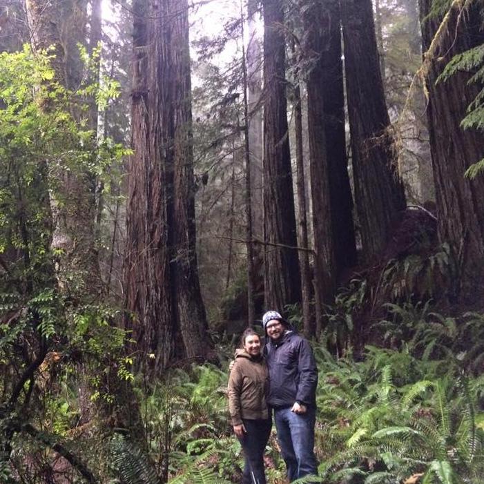 In the Redwood National Forest!