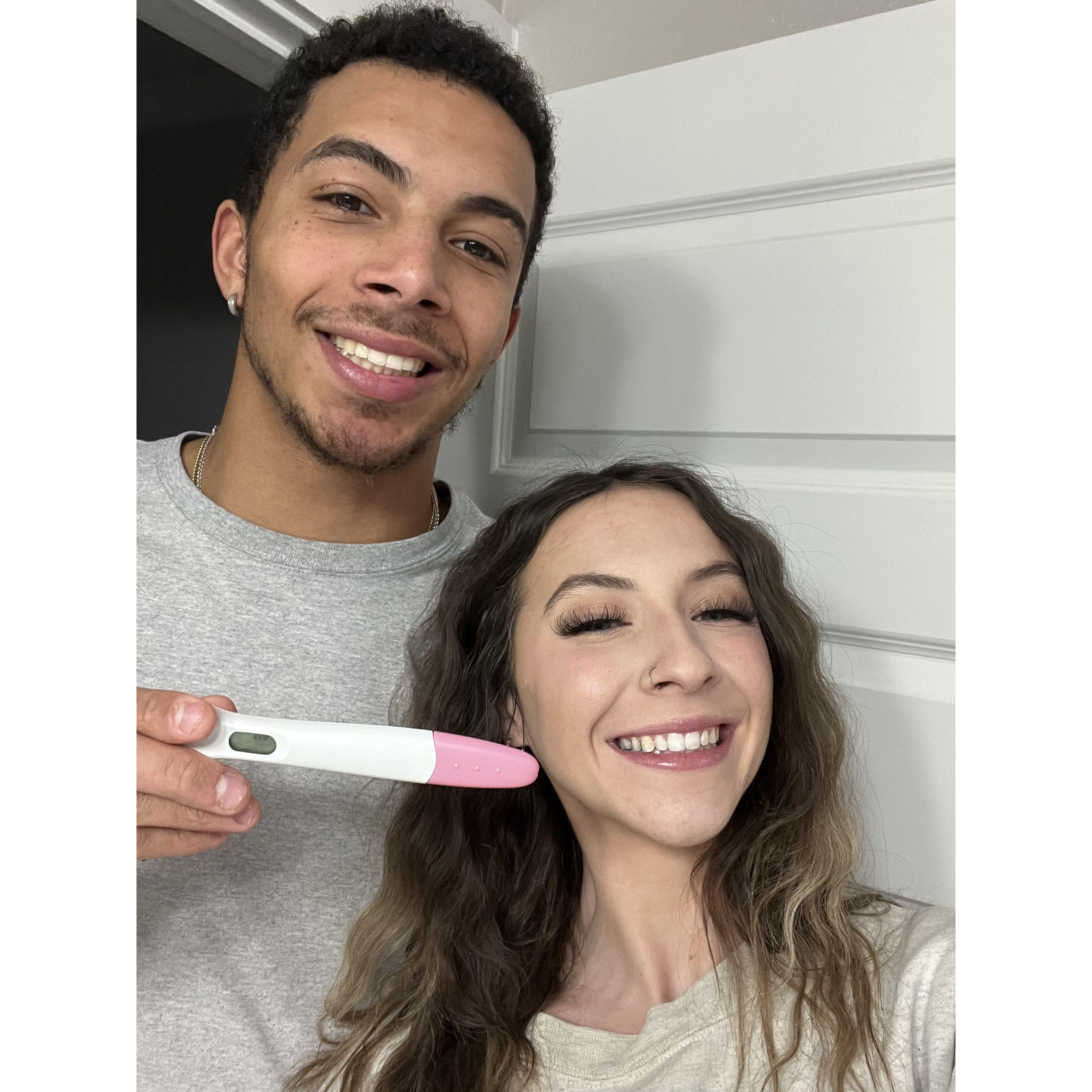 When we found out we were pregnant!!!!!!