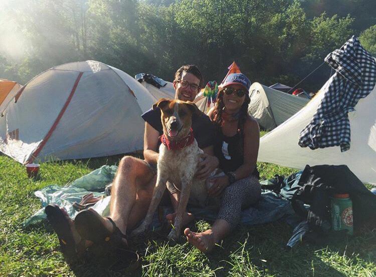 May 2017 Trail Days in Virginia. The 3 of us got caught in a downpour. Nick had to borrow a pair of my floral shorts since his clothes were soaked. Lucky for him, he has great legs.