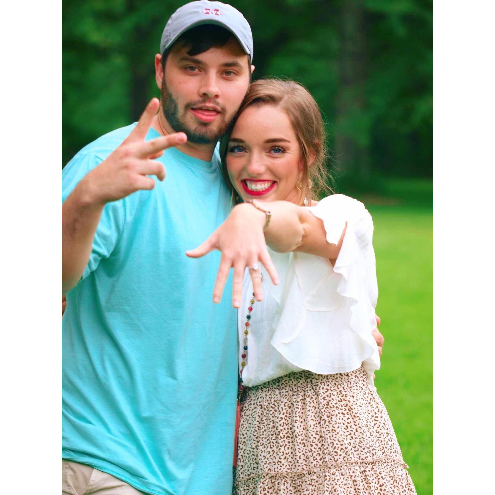 Our first picture together ENGAGED!!