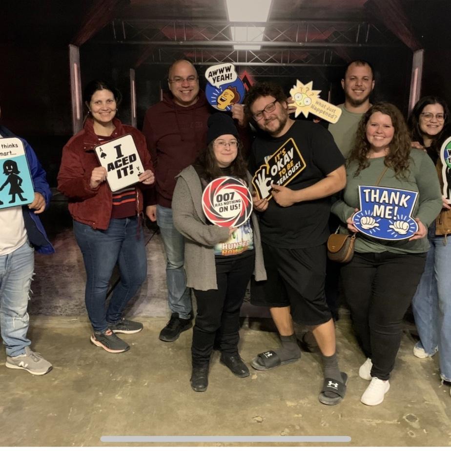 Escape room with Miguel’s family