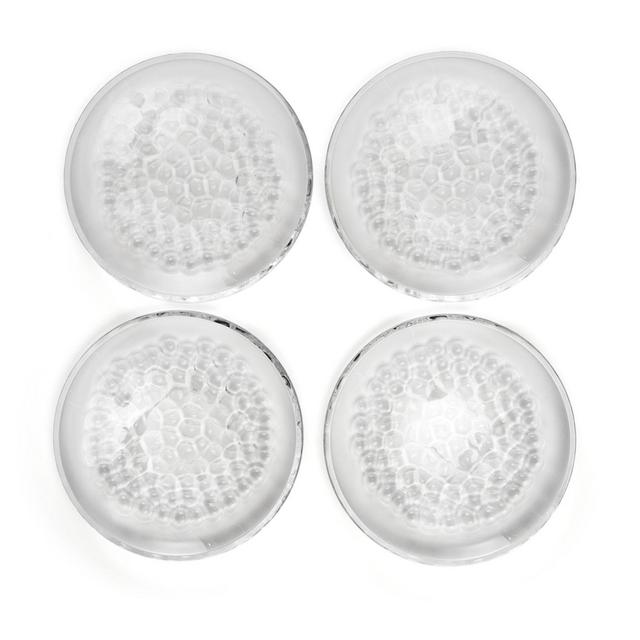 Orrefors Pearl Dessert Plate, Set of 4
