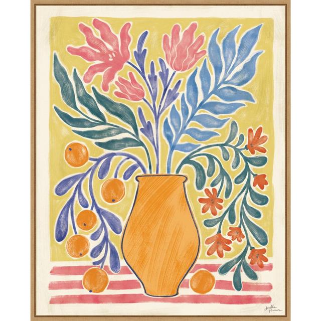 23" x 28" Cyprus and Orange Still Life V by Janelle Penner - Amanti Art: Harvest Botanical Framed Canvas