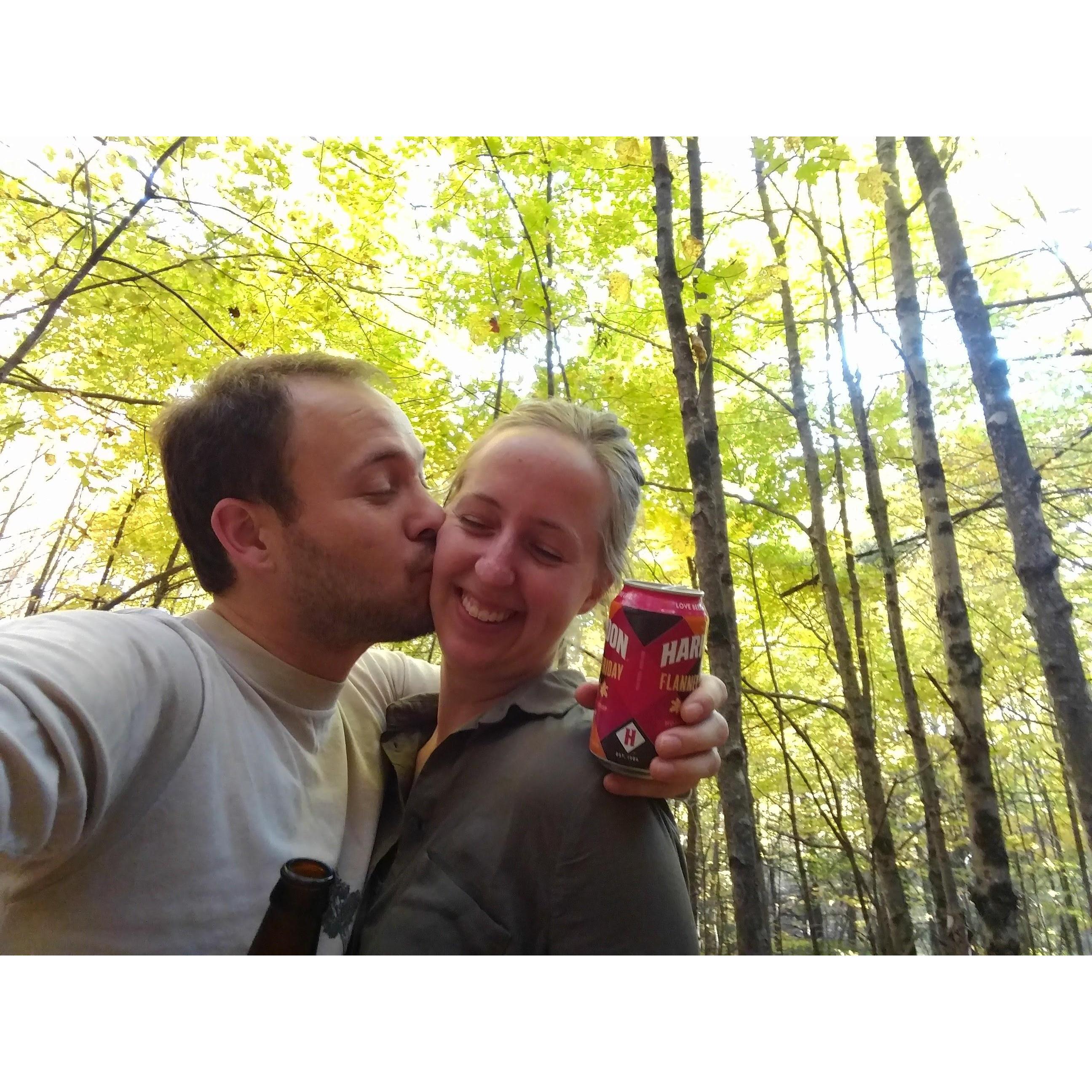 Celebrating Nacho's b-day in Vermont
