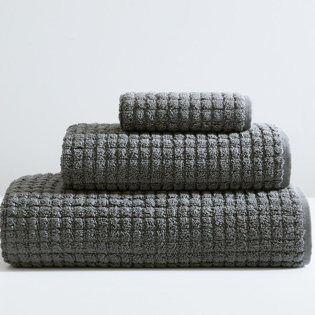 Charcoal Aerospin™ Sculpted Bath Towels
