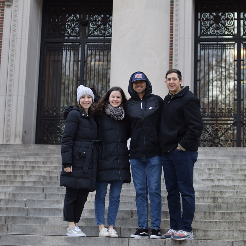 Bahston in the fall, some pizza poie, and some of our best friends. All we could ask for!