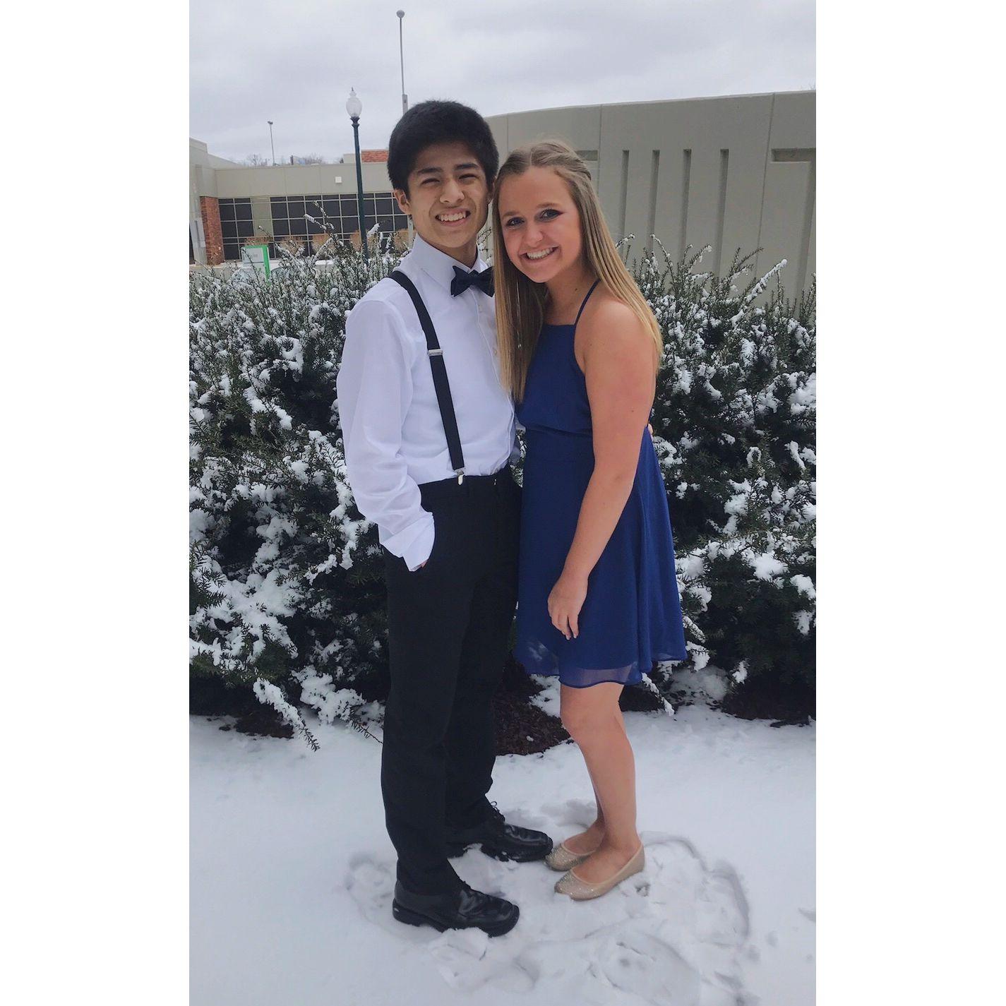 2018 - Freshman year Spinsters. The dance where girls ask guys!