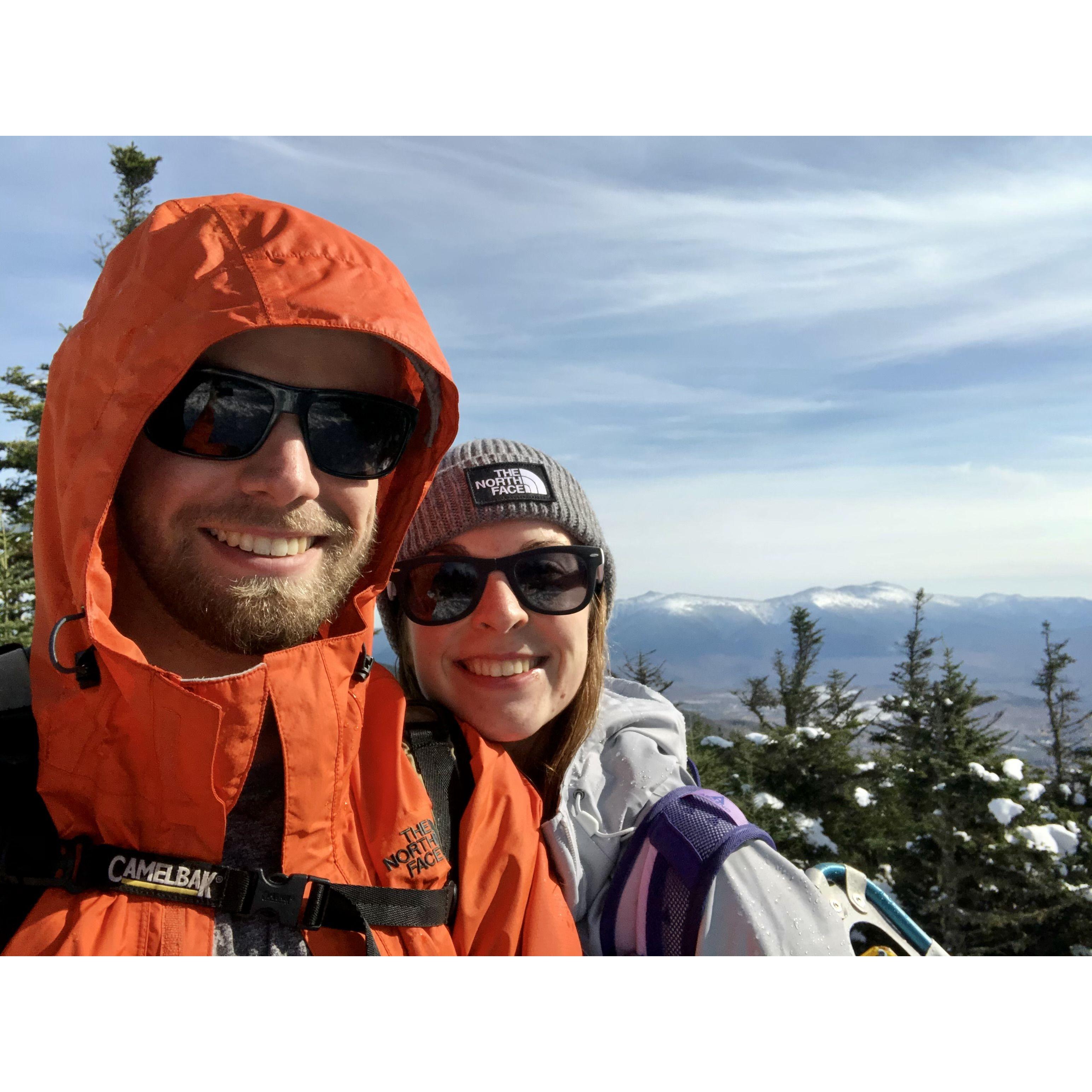 We're working on hiking the 48s of NH together and are over halfway through.