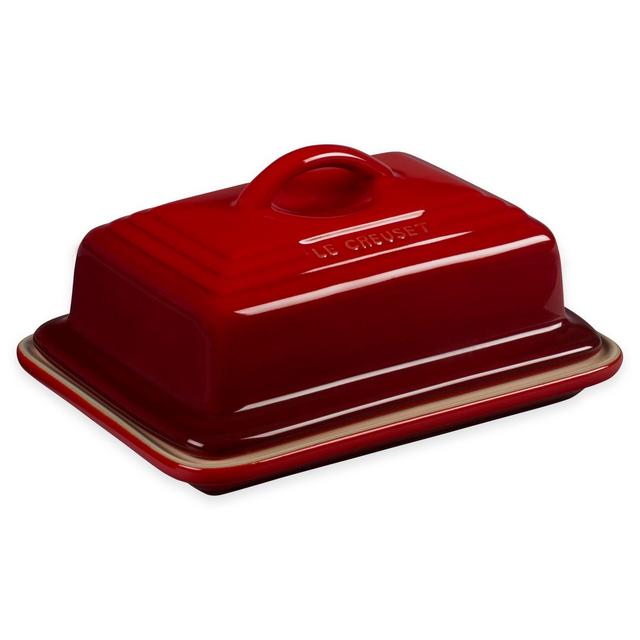 Le Creuset® Heritage Butter Dish in Cherry