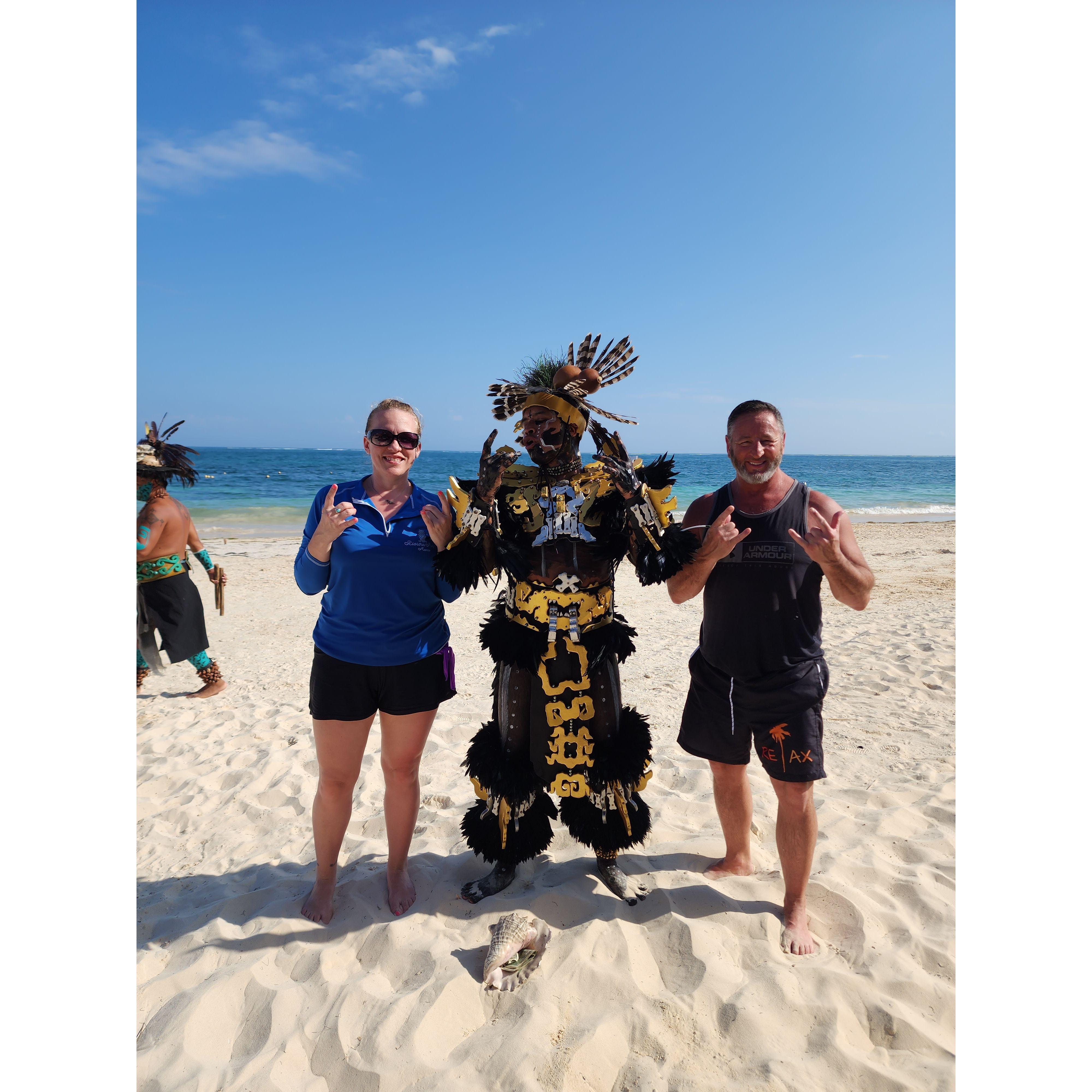 Cancun on the beach - January 2024.