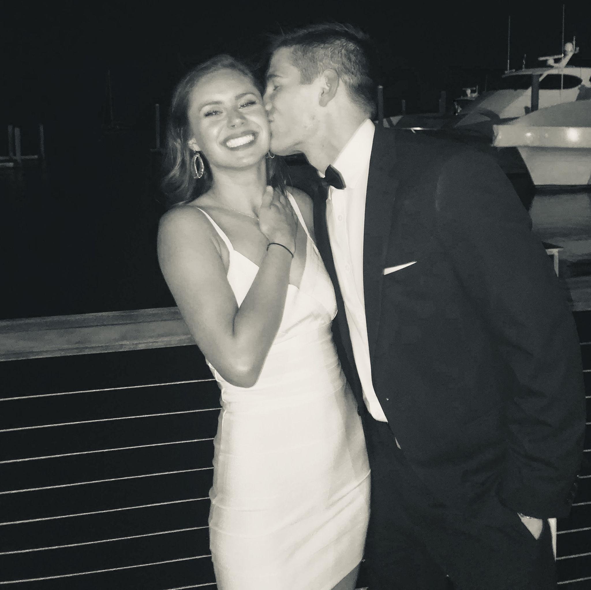 Their first dance while both studying at Brown University in 2019 (Christian begged Kaitlyn to take him!). They started talking when she was 19.