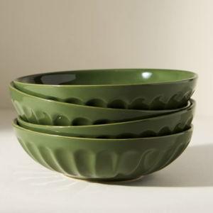 The Latte Stoneware Pasta Bowls, Set of 4: Amelie Edition
