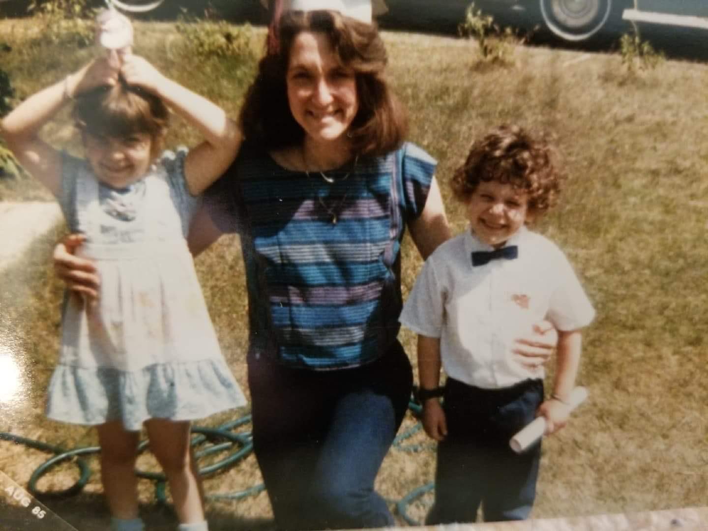 Mama Bobbie with her babies Scott and Stacie