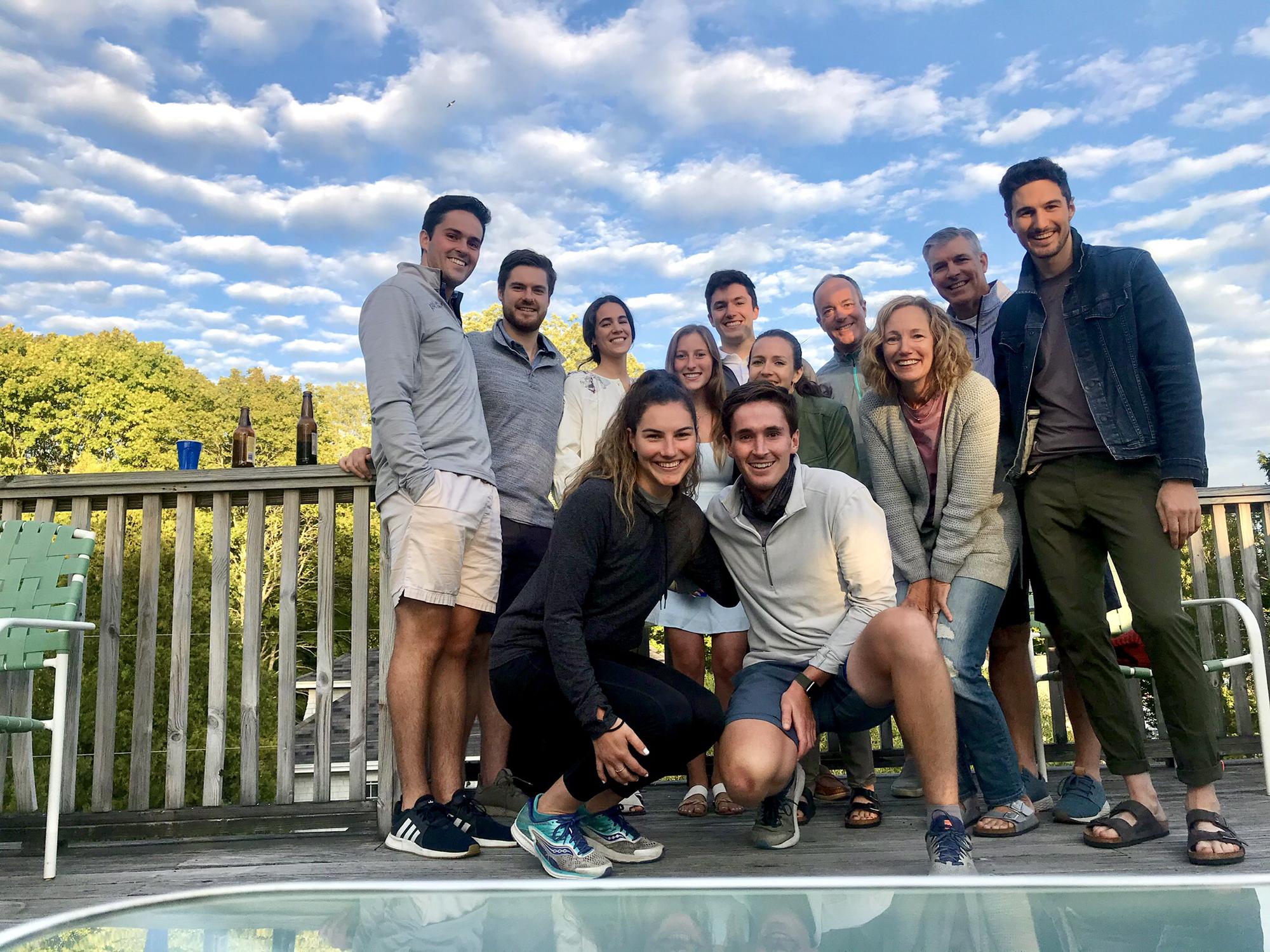 Post-engagement surprise with the family!
