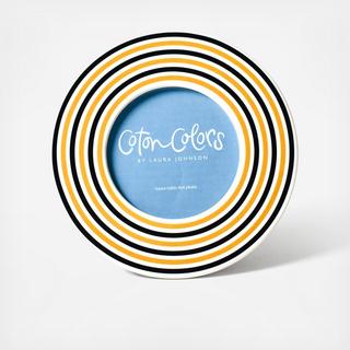 Retro Stripe Round Frame