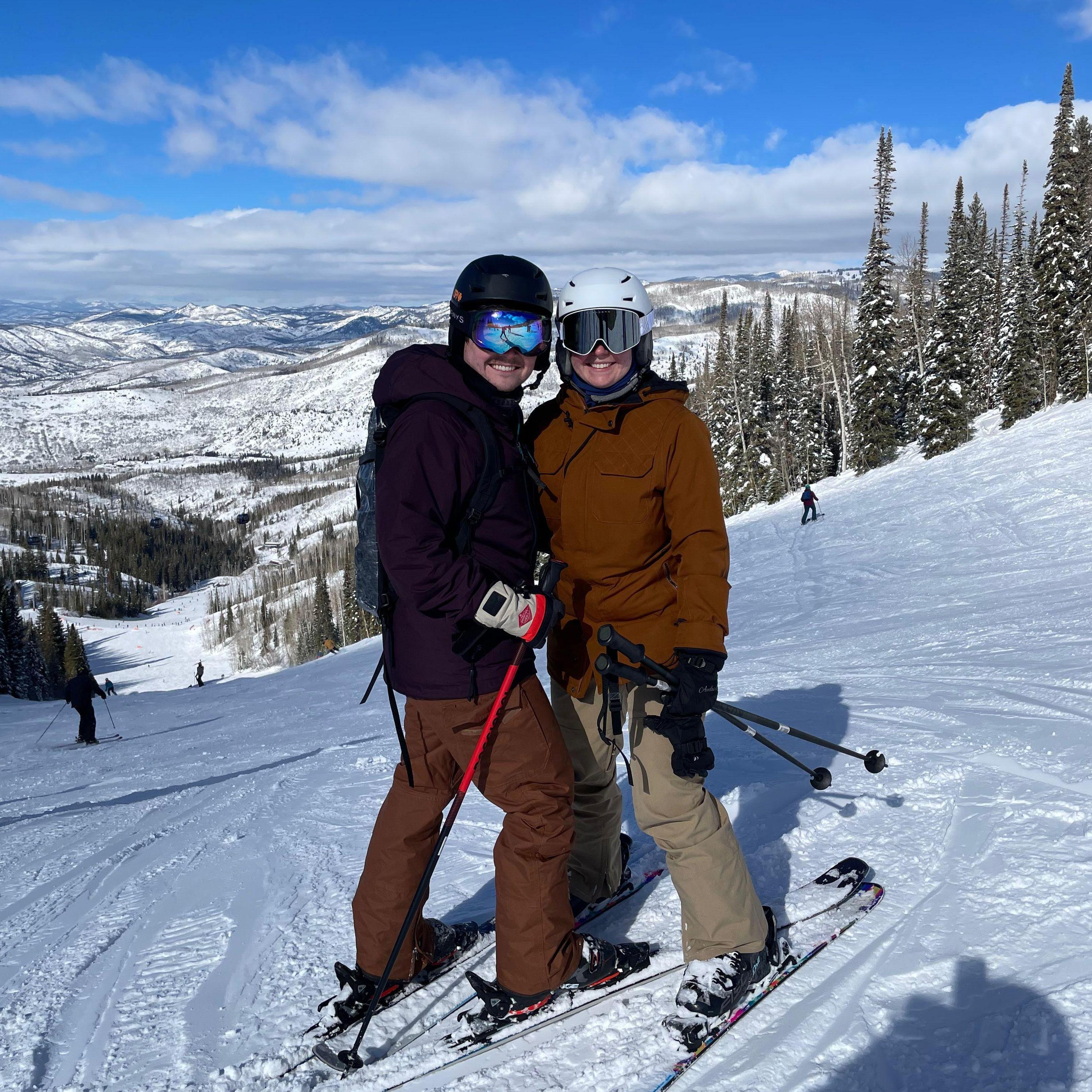 Abbie's first ski trip in Colorado with Bryan's college friends