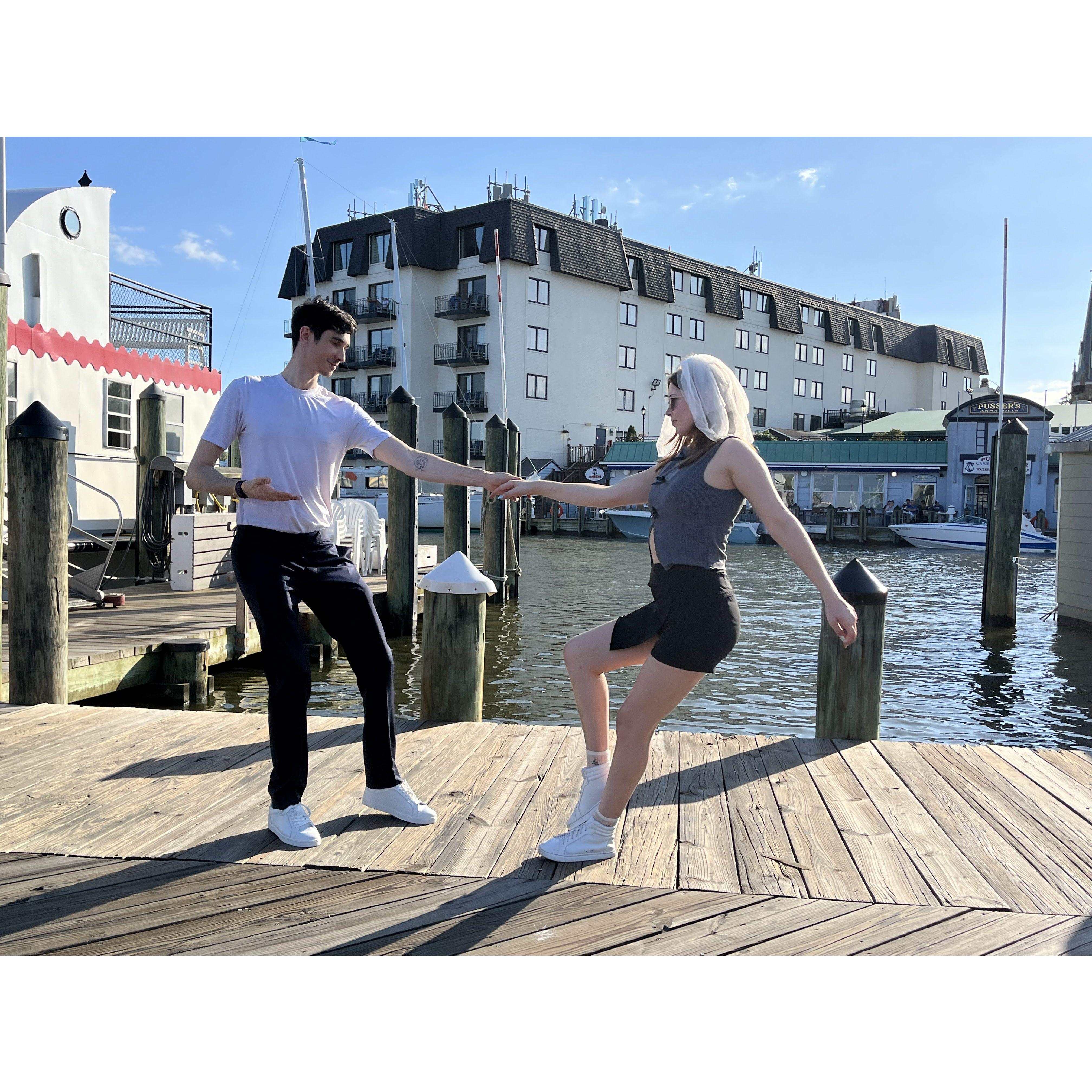 Us dancing when we were legally married on 09/06/24!