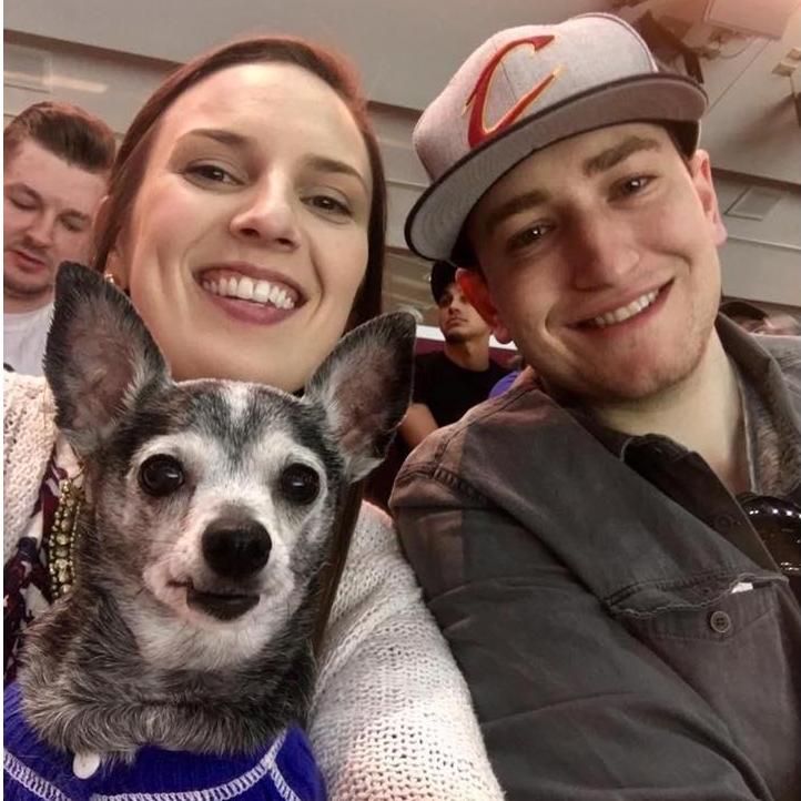 Dog night at a Cleveland Monsters Hockey game