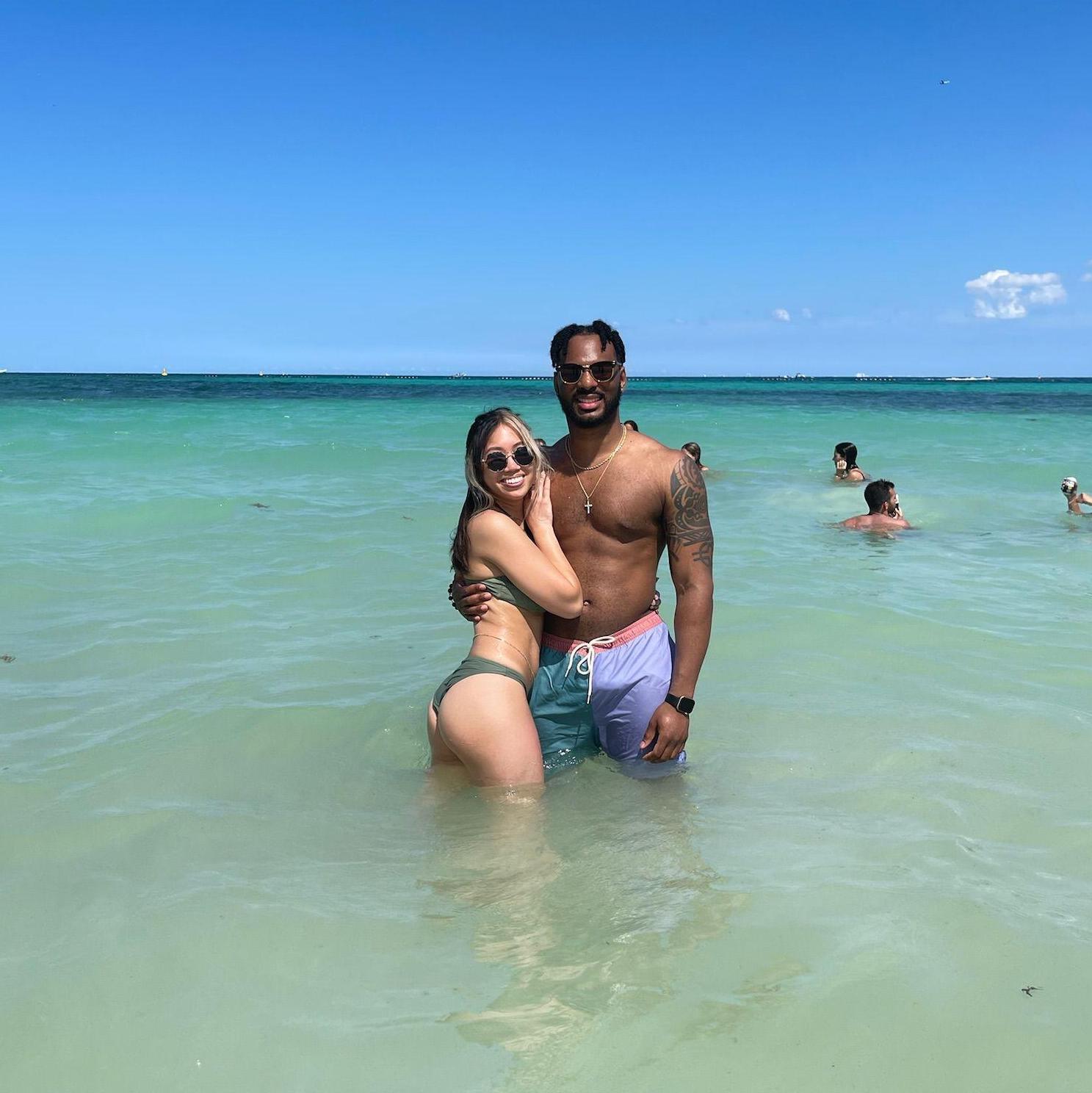 We love going to the beach. This was in Cancun!