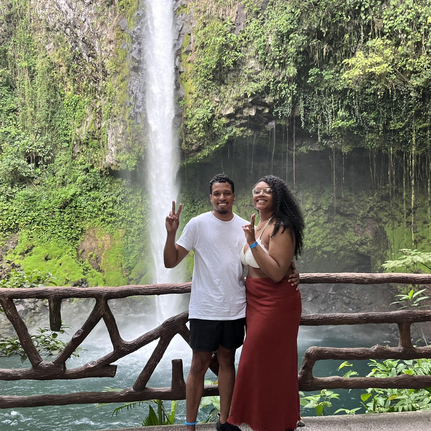 We conquered 500 stairs (both ways) to get to this waterfall!