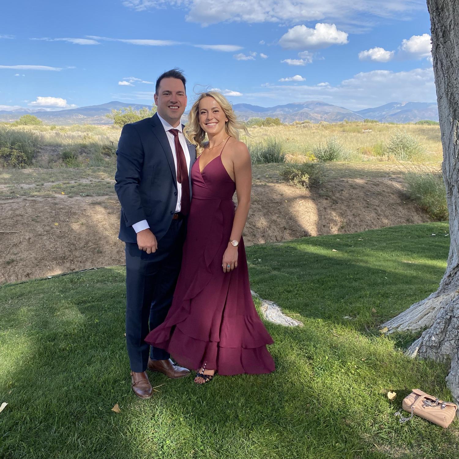 9/18/21 Cavan & Laura at Cavan’s sister, Olivia’s wedding in Sante Fe, NM!