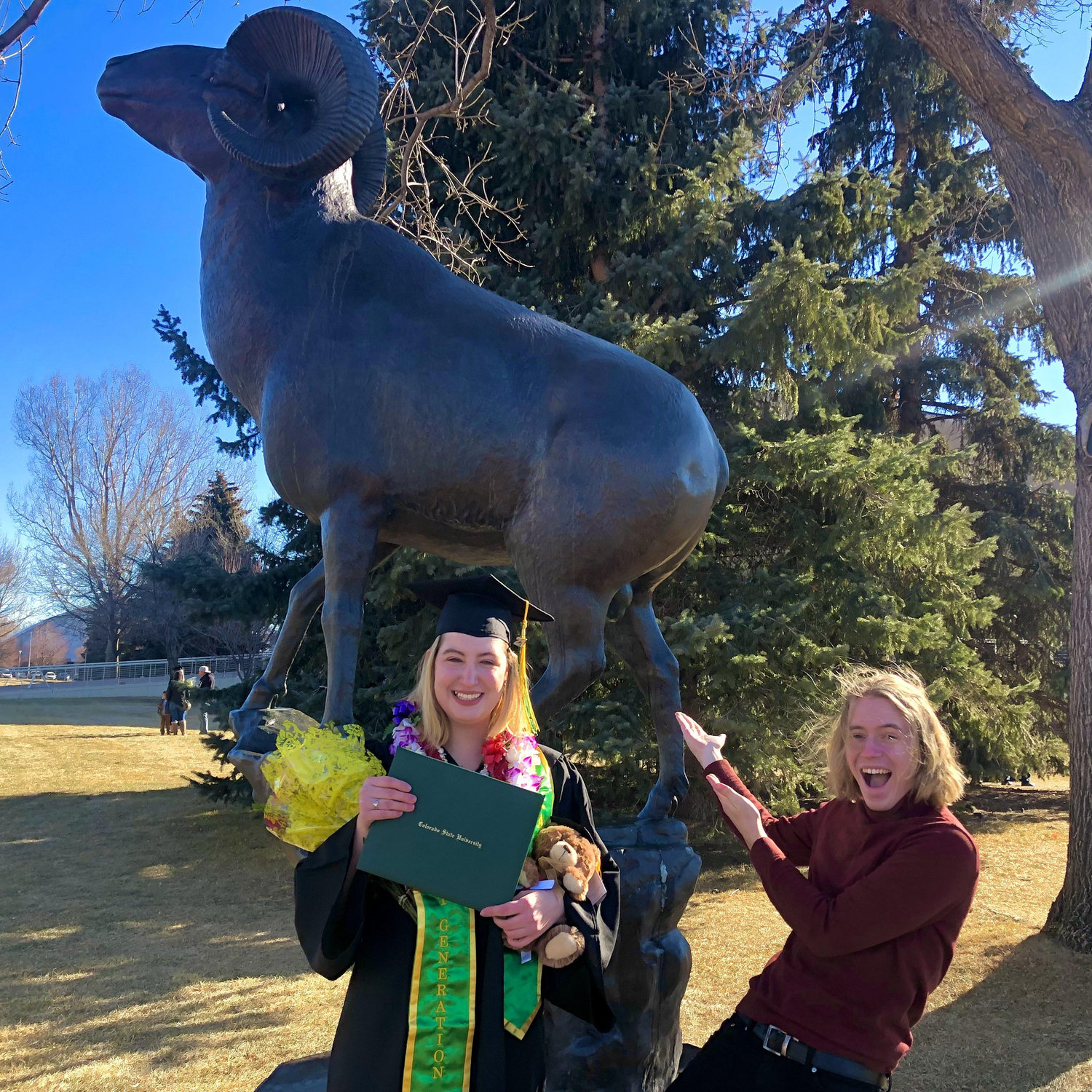 Abbie's college graduation in Fall 2021