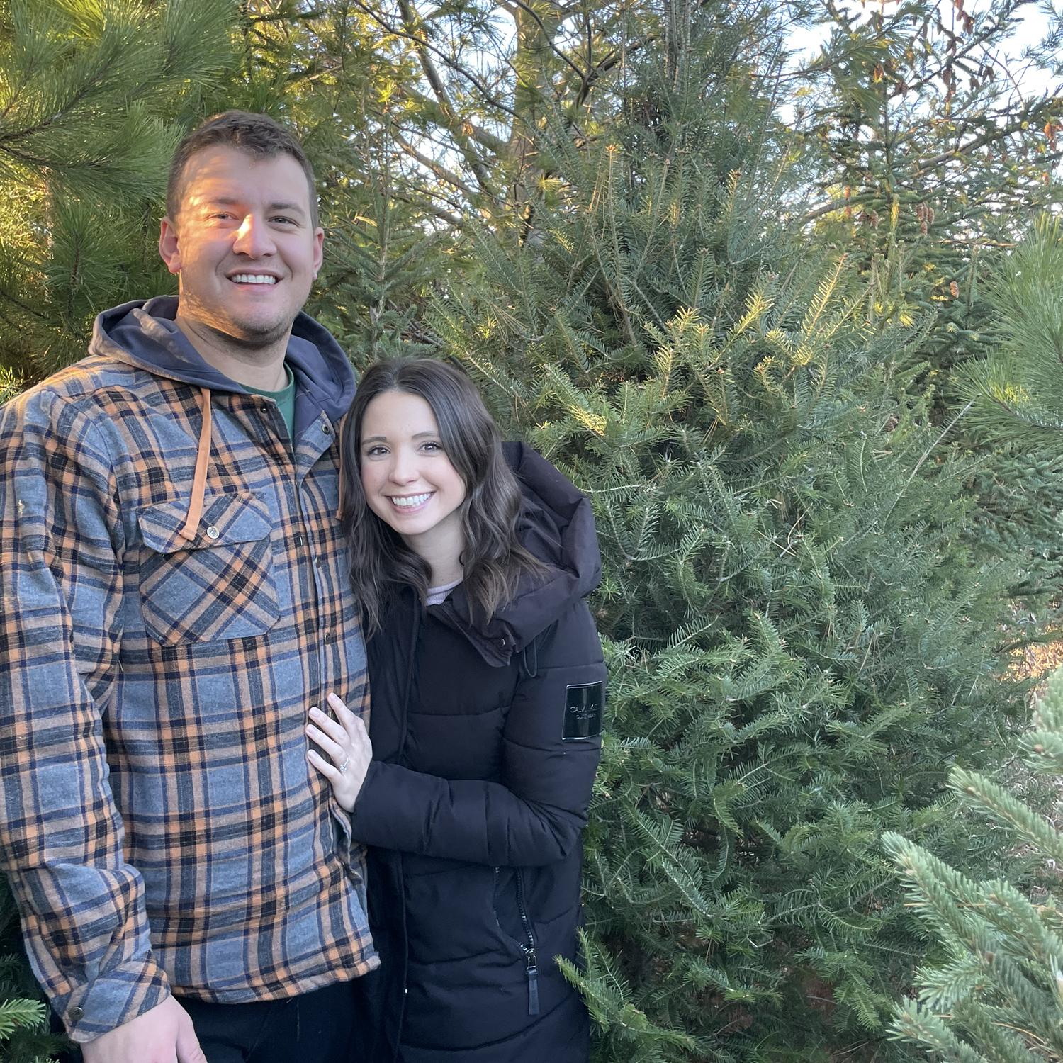Picking out our first, real Christmas tree for the new house. - 2022