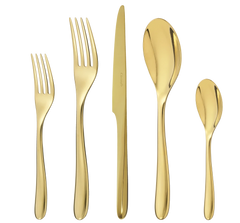 Christofle L'ame de Christofle Gold Five Piece Place Setting