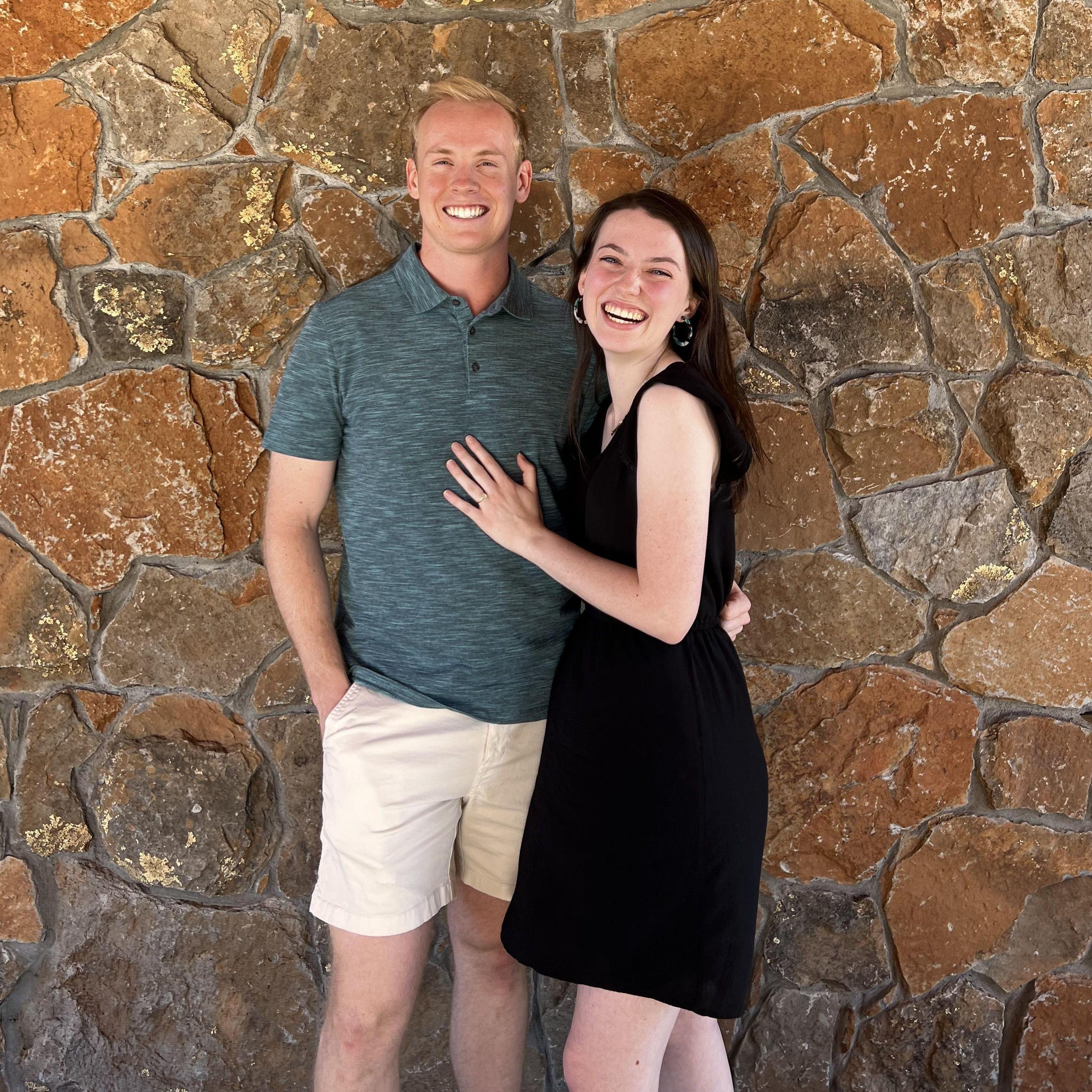 Right after the proposal and seeing our friends and family
