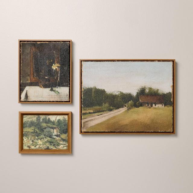 3pc 10x8" and 10x12" and 18x14" Mixed Gallery Wall Art Set - Hearth & Hand™ with Magnolia