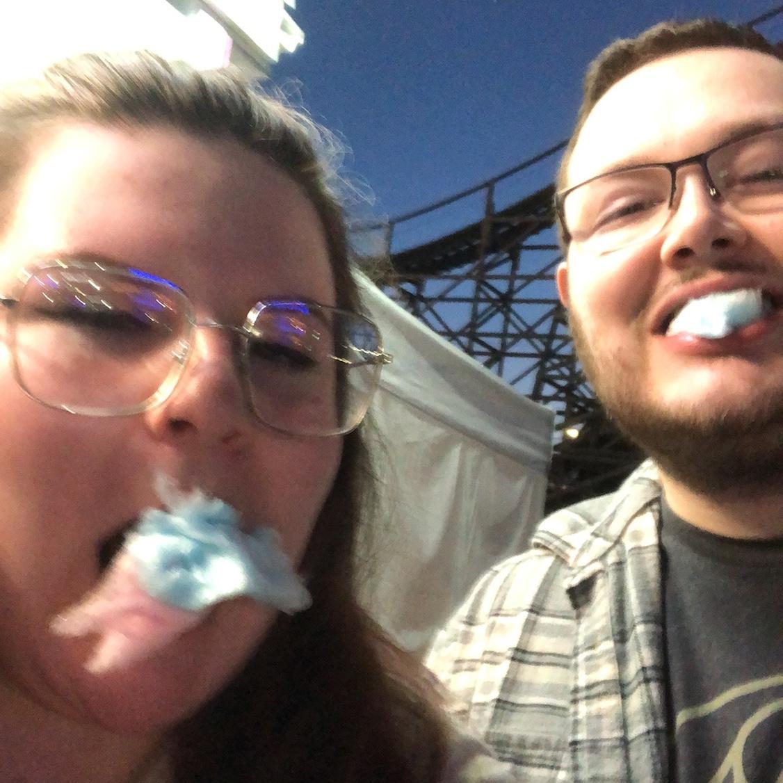 Austin really likes cotton candy