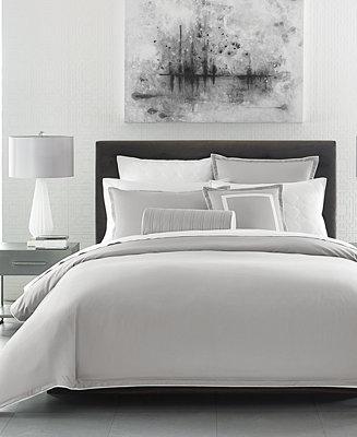 Contrast Flange Duvet Covers, Created for Macy's