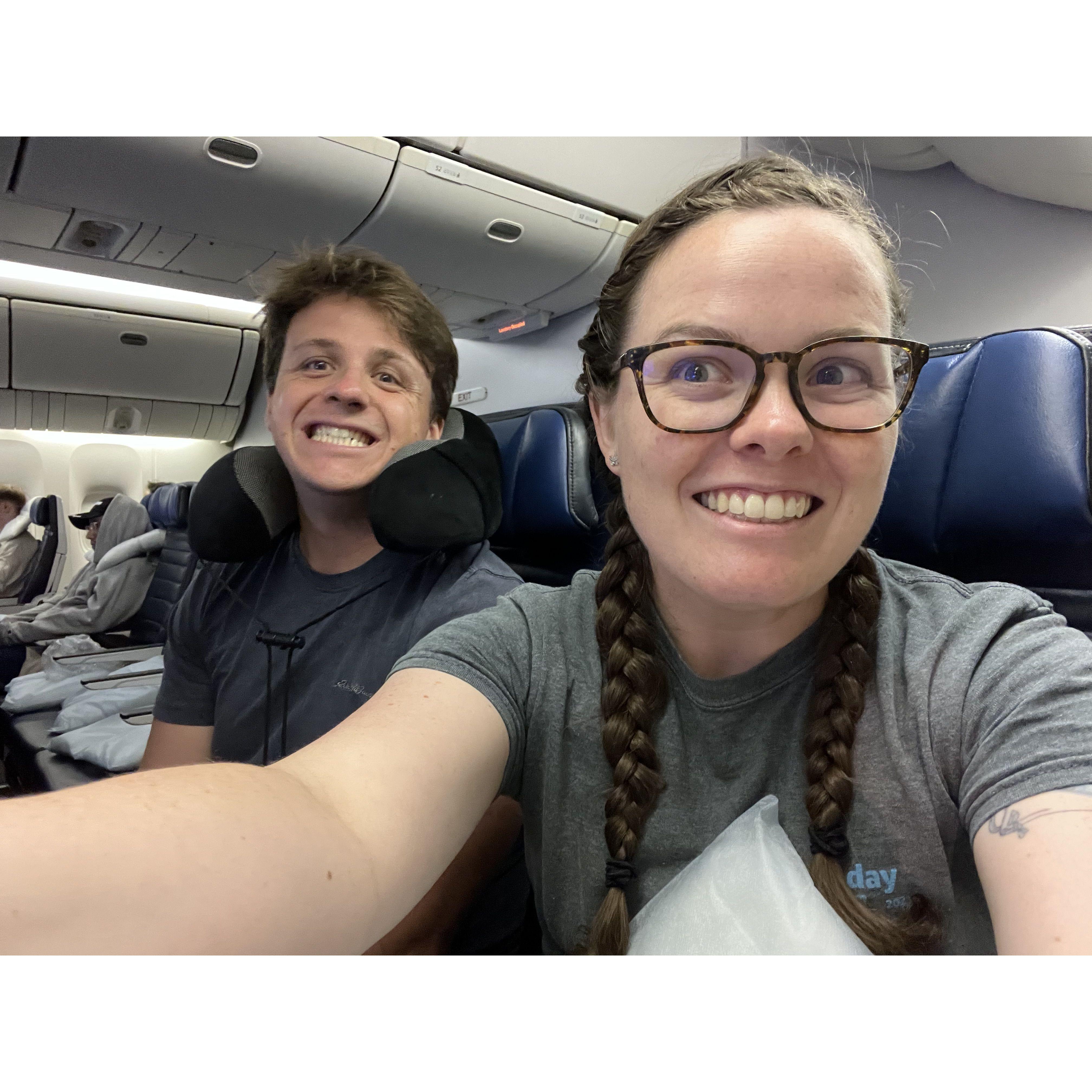 On our way home from Japan