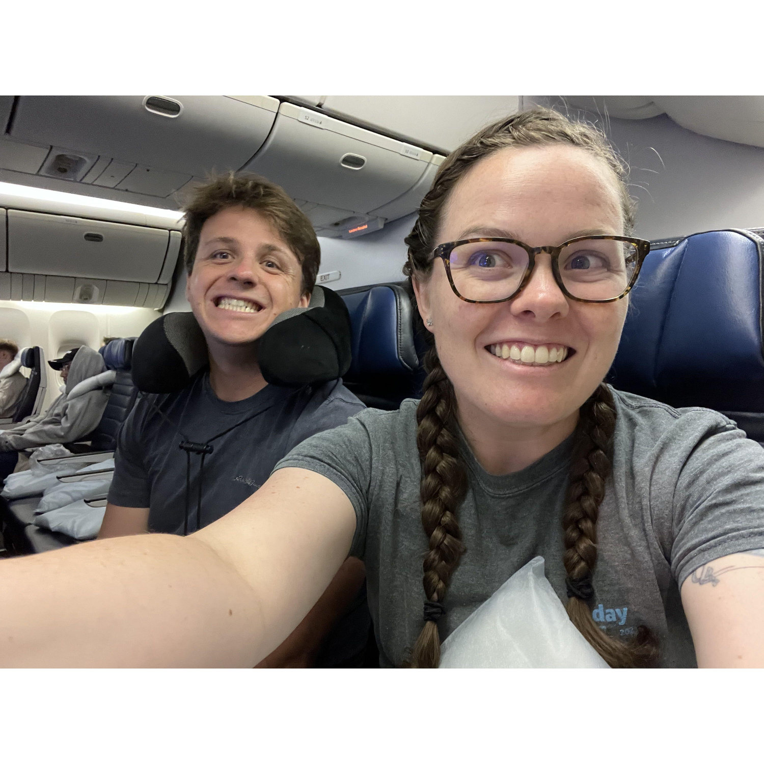 On our way home from Japan
